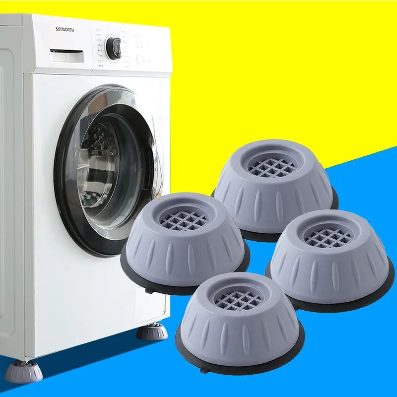 4Pcs Washer Foot Pad Anti Vibration Pads Washing Machine Holder Dryer Shock Support Prevent Moving Non-Slip Home Supplies