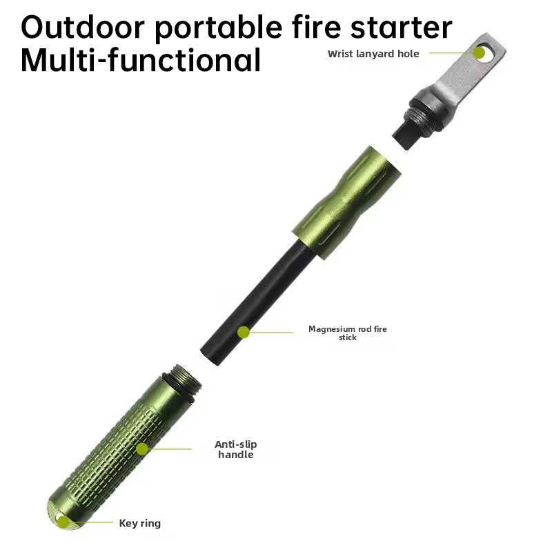 Mini Multi-Function Fire Starter (Flint & Magnesium) – Outdoor Survival Gear
