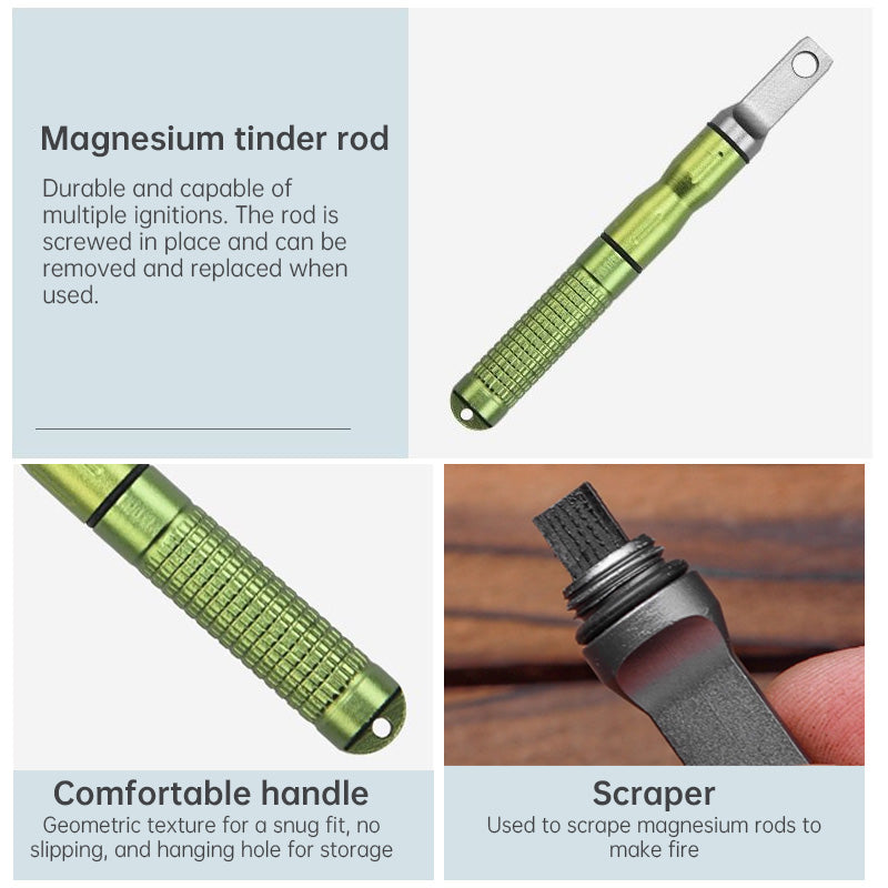 Mini Multi-Function Fire Starter (Flint & Magnesium) – Outdoor Survival Gear