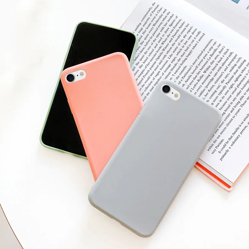 Case For iphone 7 8 SE 2020 2022 Shockproof TPU Liquid Silicone Protective Phone Back Cover for iphone SE 2020 2022 soft Case