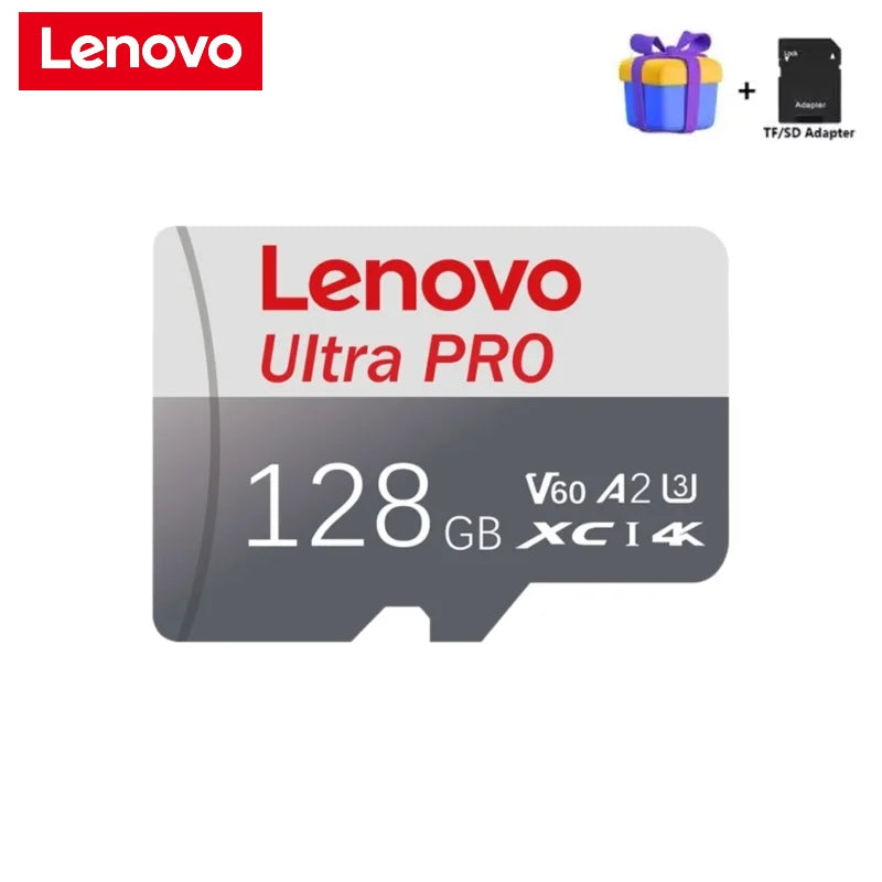Lenovo Micro TF SD Card High Speed Transfer Ultra SD Memory Card U3 A2 TF Flash Cards for Phone Camera Table PC 2TB 1TB 128GB