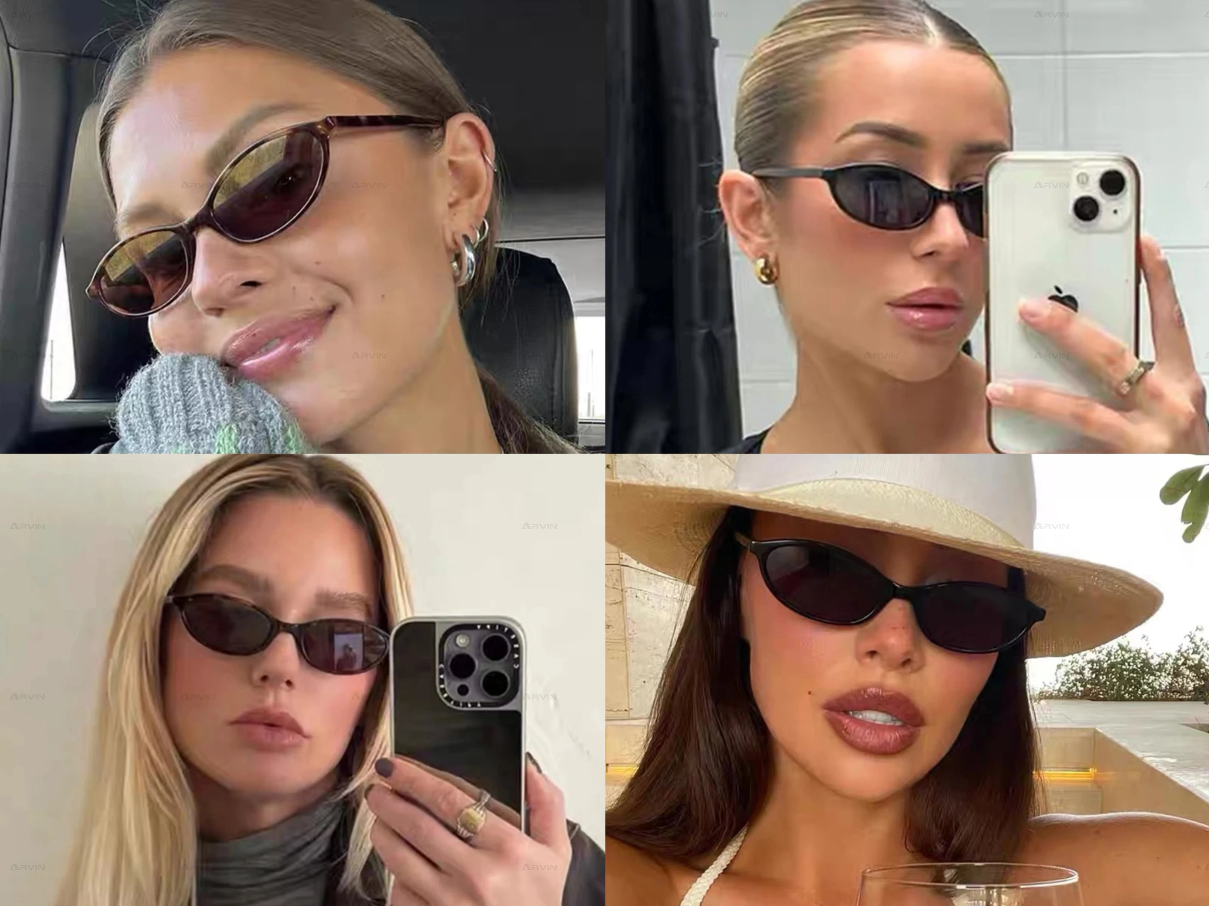 2025 Women's Leopard Brown Sunglasses Fashion Brand Small Frame Sun Glasses Ladies Retro Oval Eyewear Shade Oculus De Sol