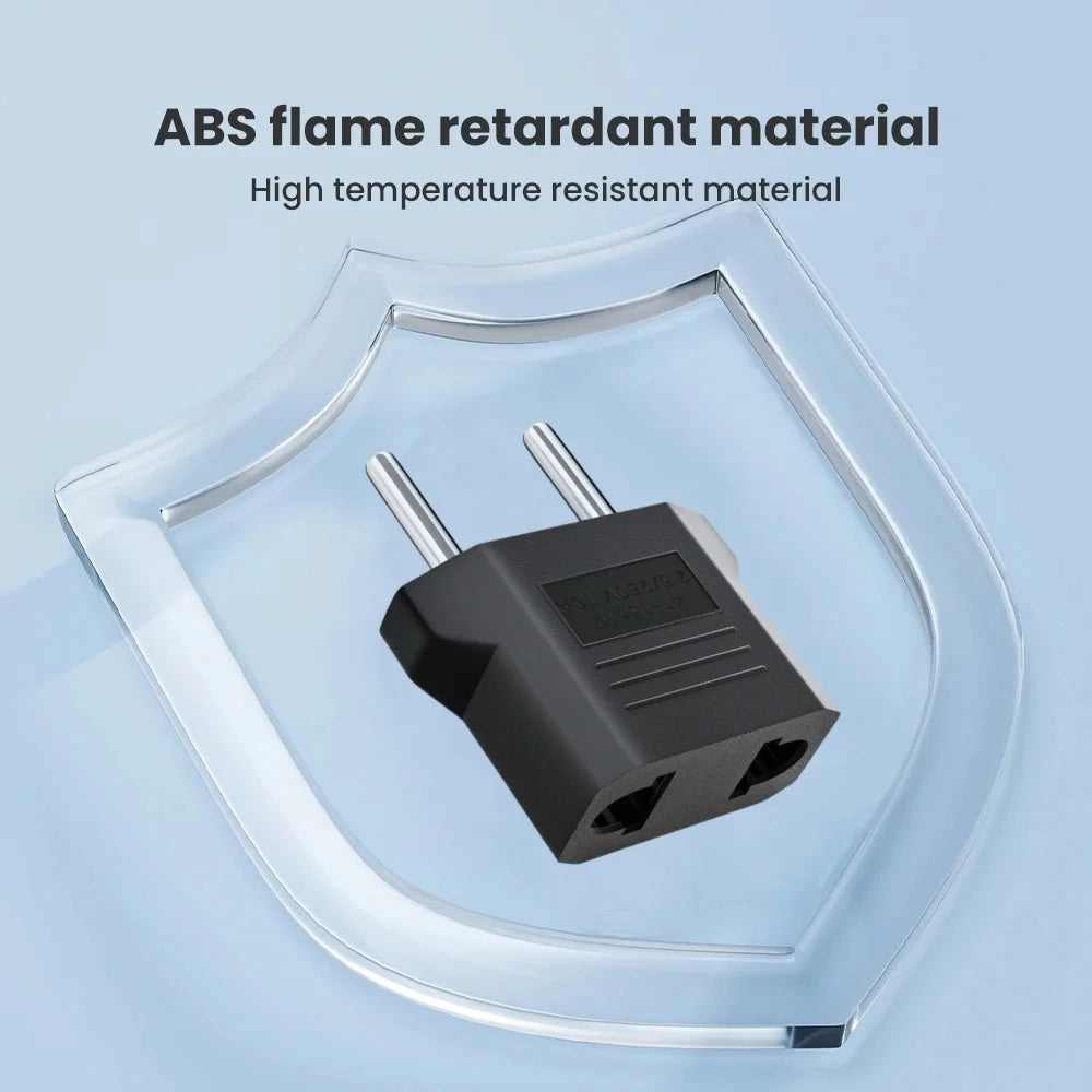 3/5/10Pcs European Euro EU Plug to US USA Plug Socket Travel Charger Converter Adapter Type C Plug Electrical Sockets AC Outlet