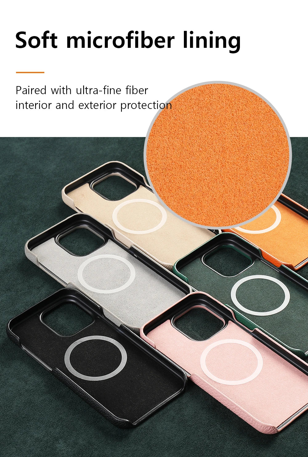 for Magsafe Case for iPhone 17 15 16 Pro Max Air 16Pro Natural Cowhide Lychee Leather Magnetic Protector Luxury Phone Back Cover