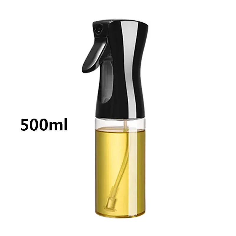 200/300/500mlOil Spray Plastic Household Kitchen Oil Spray Bottle Nebulizing Mist Filling Cooking Dual Use BBQ Camping Dispenser