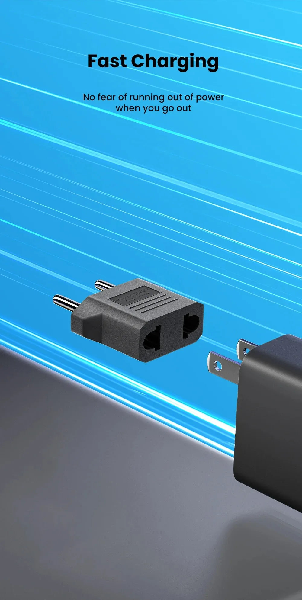 3/5/10Pcs European Euro EU Plug to US USA Plug Socket Travel Charger Converter Adapter Type C Plug Electrical Sockets AC Outlet