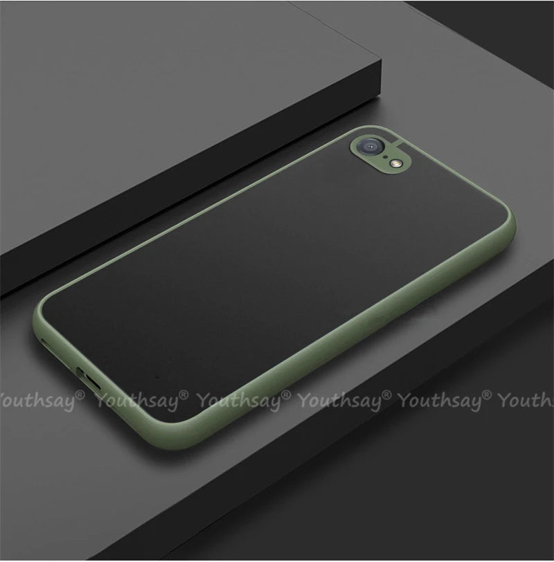 For iPhone SE 2022 Case for iPhone SE 3 2022 2020 8 7 Plus Cover Silicone Matte Rubber Translucent Case For iPhone SE 2022 Cover