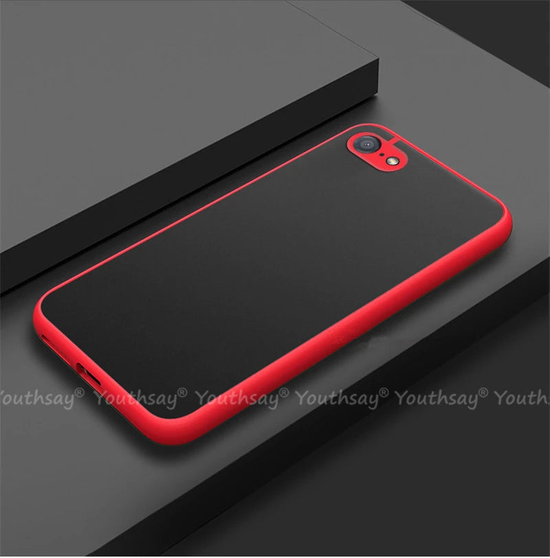 For iPhone SE 2022 Case for iPhone SE 3 2022 2020 8 7 Plus Cover Silicone Matte Rubber Translucent Case For iPhone SE 2022 Cover