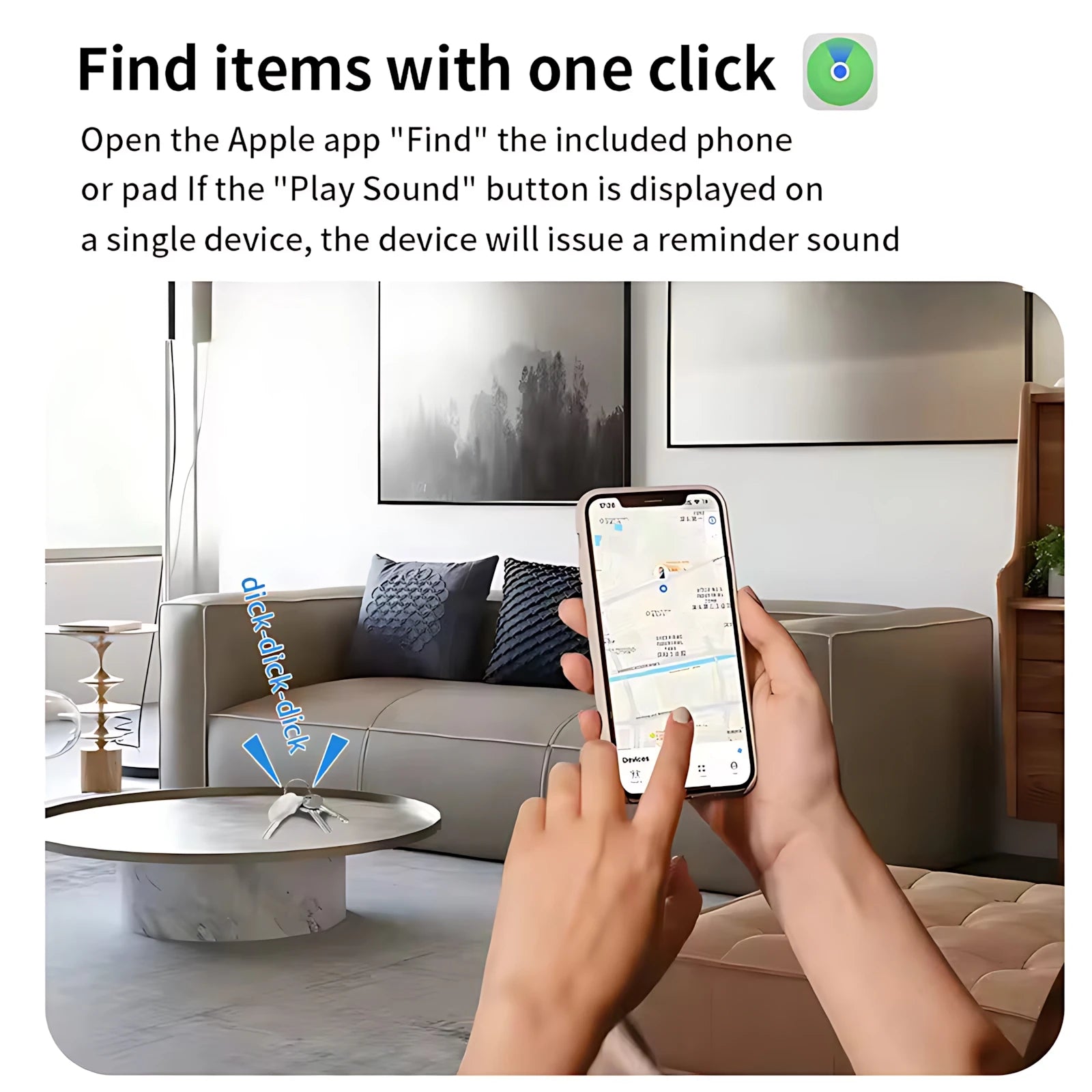 GPS Smart Tracker Mini Tag For IOS iPhone Find My APP ITag Anti Lost Reminder Device MFI Rated Locator Car Key Pet Kids Finder