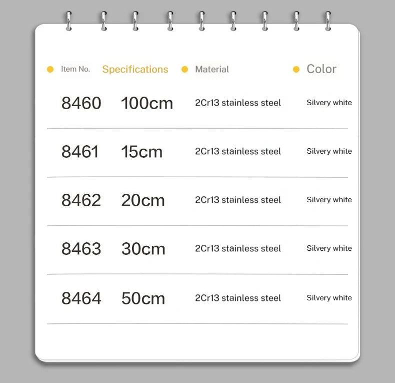Deli Stainless Steel Ruler for Students And Woodworkers Straight Edge Measuring Tool for Drawing And Drafting 15/20/30/50cm