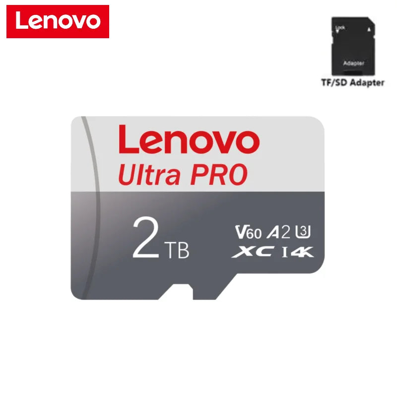 Lenovo Micro TF SD Card High Speed Transfer Ultra SD Memory Card U3 A2 TF Flash Cards for Phone Camera Table PC 2TB 1TB 128GB