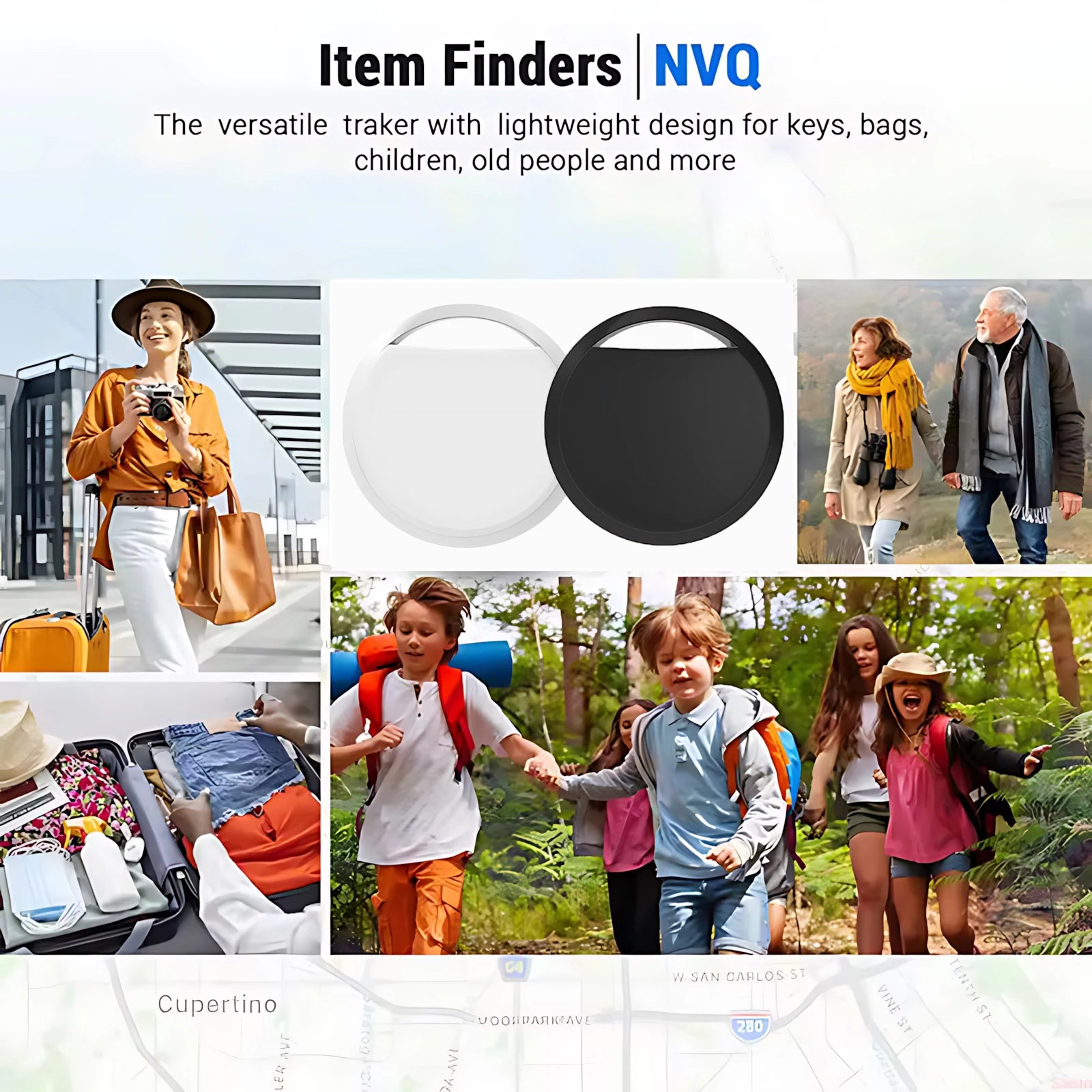 GPS Smart Tracker Mini Tag For IOS iPhone Find My APP ITag Anti Lost Reminder Device MFI Rated Locator Car Key Pet Kids Finder
