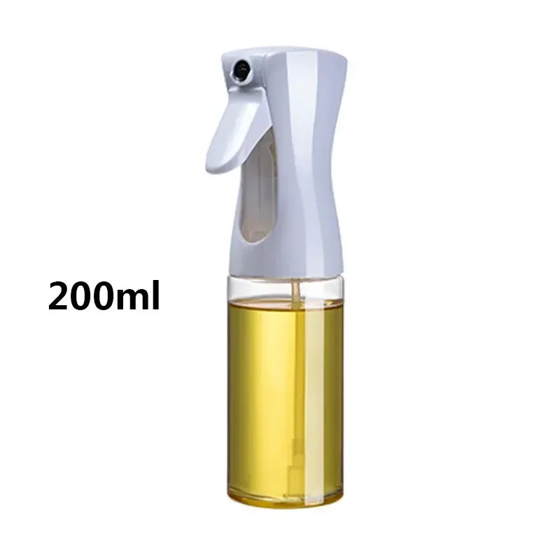 200/300/500mlOil Spray Plastic Household Kitchen Oil Spray Bottle Nebulizing Mist Filling Cooking Dual Use BBQ Camping Dispenser