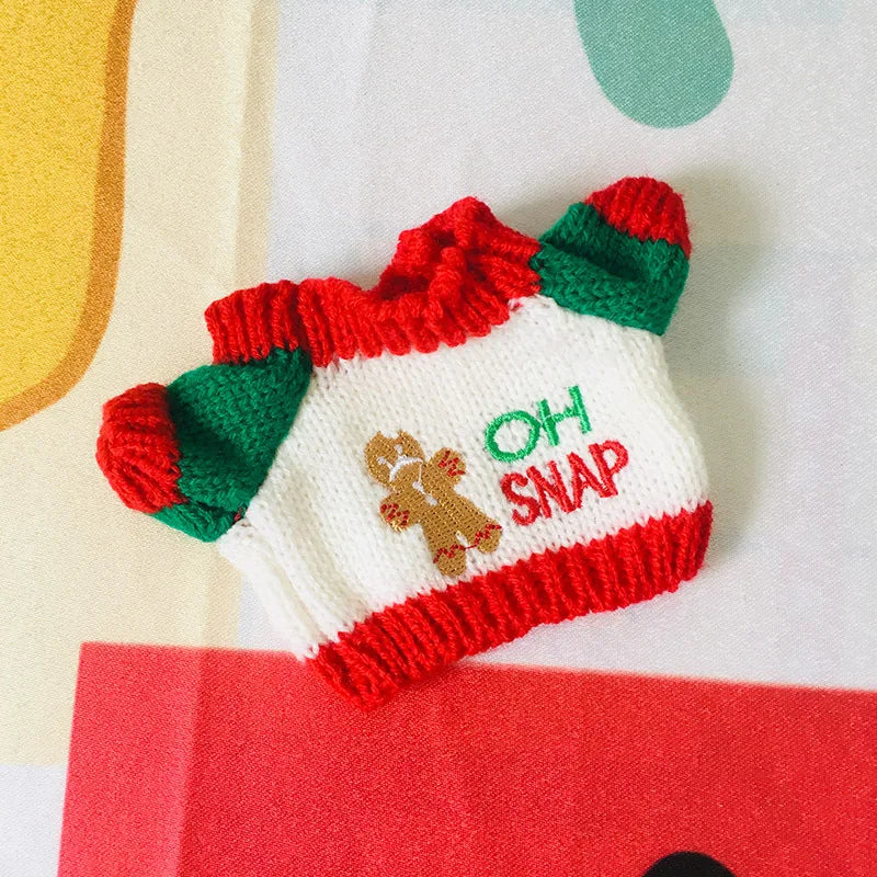 Doll Clothes for 20cm Idol Dolls Plush Star Doll's Clothing Sweater Stuffed Toy Outfit for Cotton Dolls Accessories DIY Gifts