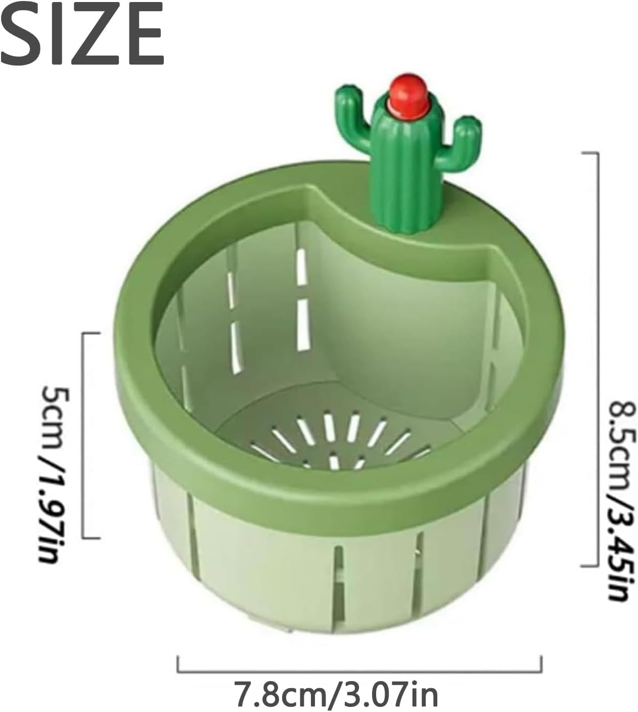 Cactus Kitchen Sink Drain Strainer Press Automatic Dumping Basket Multi Functional Home Use Draining Filter Net Kitchen Waste Collector for Sinks
