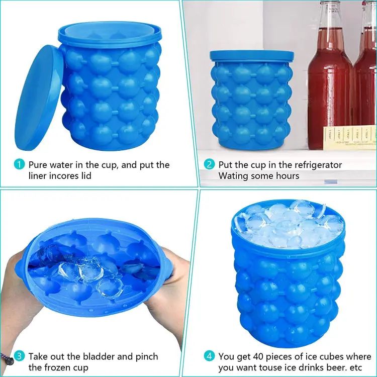Ice Cube Maker Genie The Revolutionary Space Saving Ice Cube Maker Ice Genie