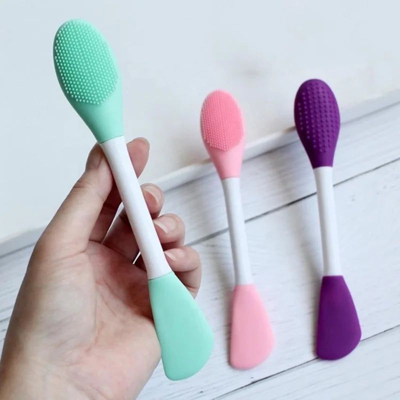 3 in 1 Silicone Face Mask Brush Facial Cleansing Brush Premium Soft Facial Masks Other Skin Care Applicator Tool for Cream Body Lotion Moisturizer