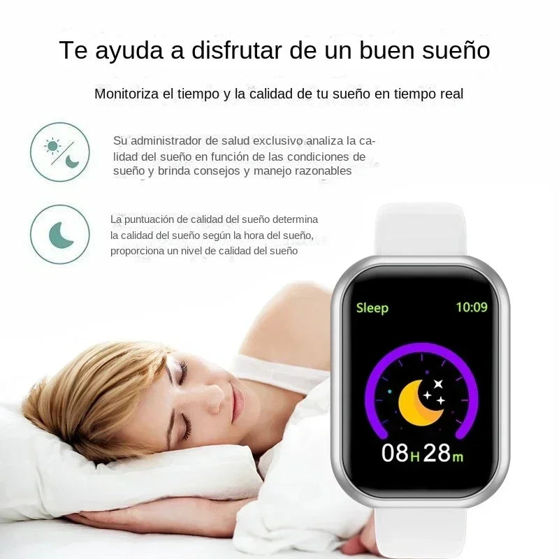 Smartwatch Y68 w/ Color Screen: Activity Tracker, Multi-Sport Mode, Step Counter, Notification Alert, Remote Music/Camera