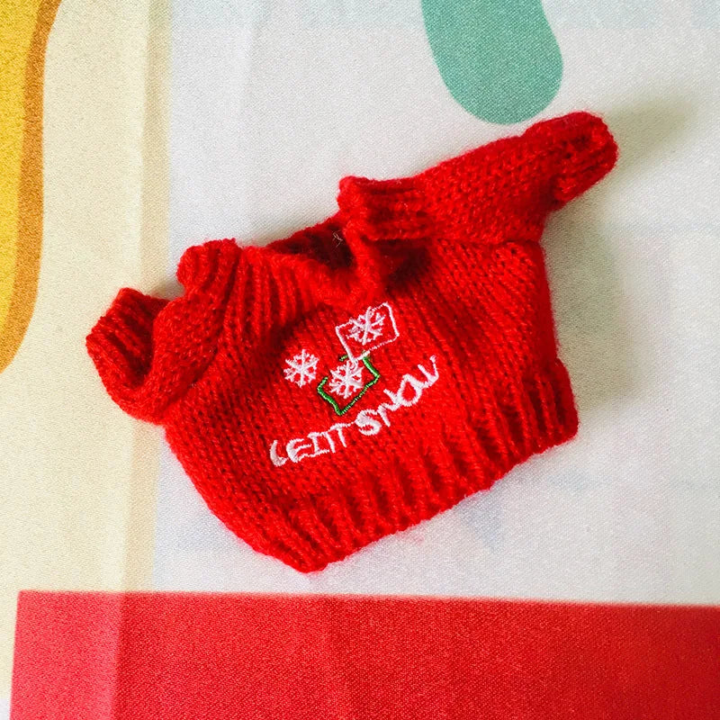 Doll Clothes for 20cm Idol Dolls Plush Star Doll's Clothing Sweater Stuffed Toy Outfit for Cotton Dolls Accessories DIY Gifts