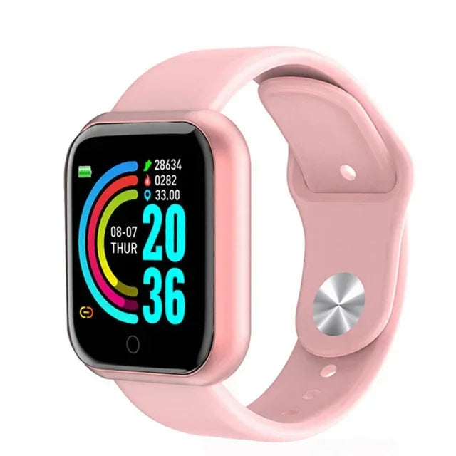 Smartwatch Y68 w/ Color Screen: Activity Tracker, Multi-Sport Mode, Step Counter, Notification Alert, Remote Music/Camera
