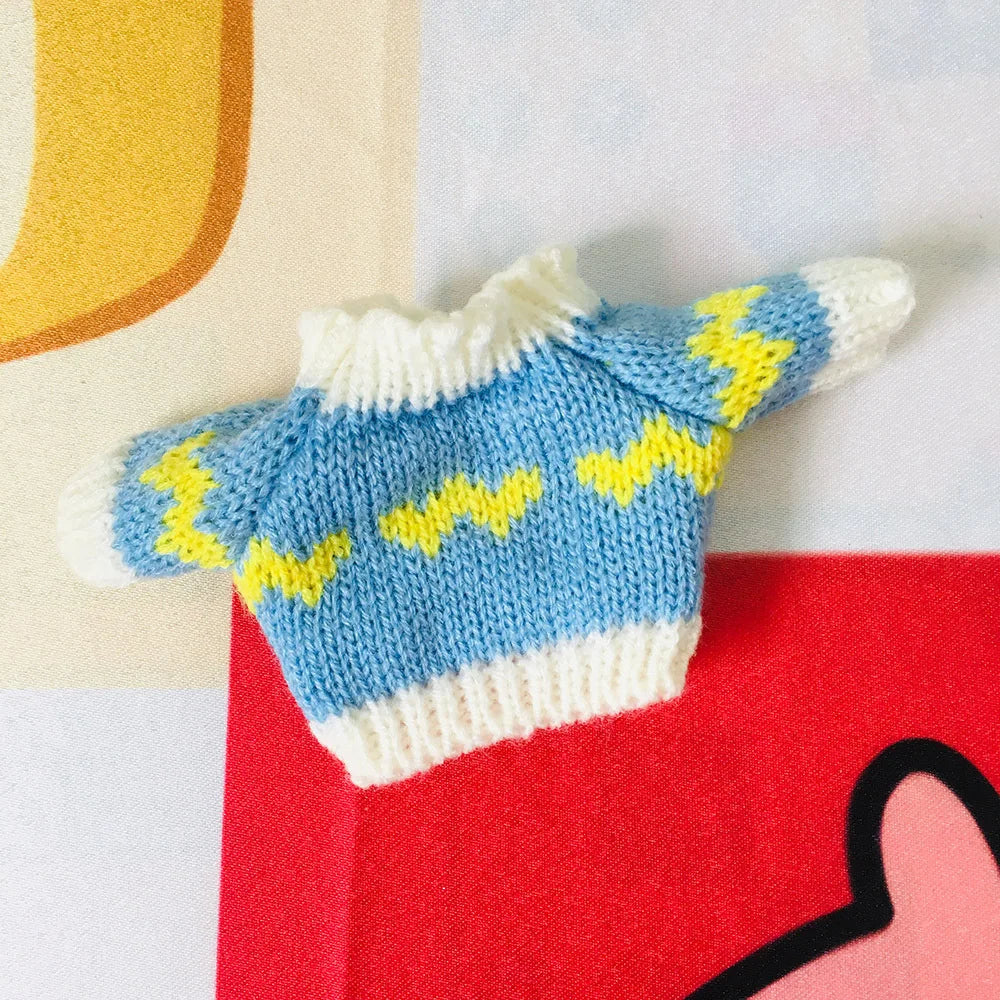 Doll Clothes for 20cm Idol Dolls Plush Star Doll's Clothing Sweater Stuffed Toy Outfit for Cotton Dolls Accessories DIY Gifts