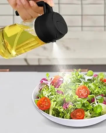 2pc Oil Sprayer Spray for 2 in 1 500ml Oil Sprayer & Pourer Plastic Spray Bottle Kitchen Gadget Sets Accessories for Camping BBQ