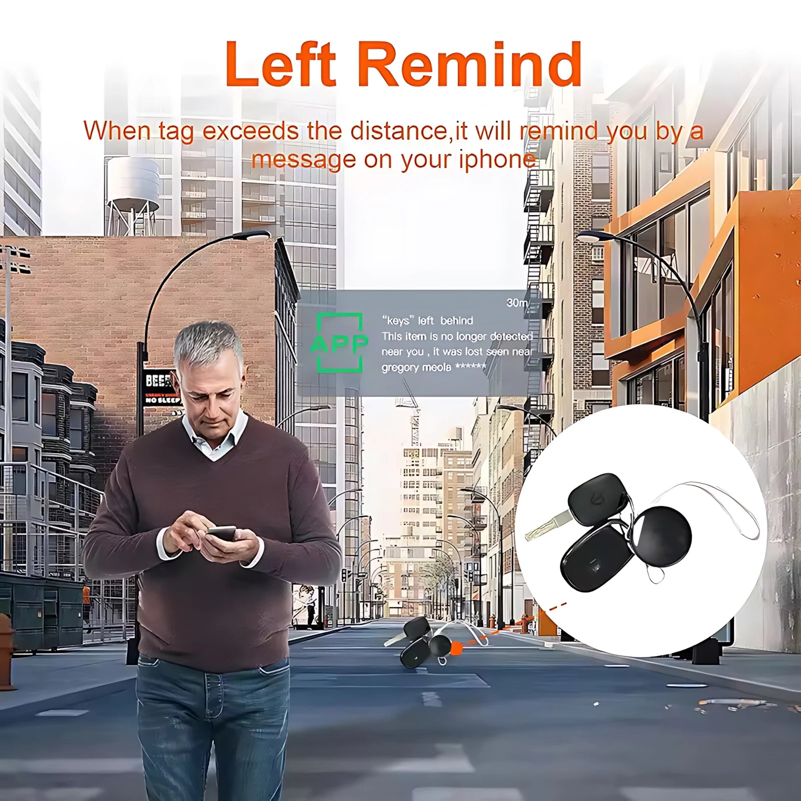 GPS Smart Tracker Mini Tag For IOS iPhone Find My APP ITag Anti Lost Reminder Device MFI Rated Locator Car Key Pet Kids Finder