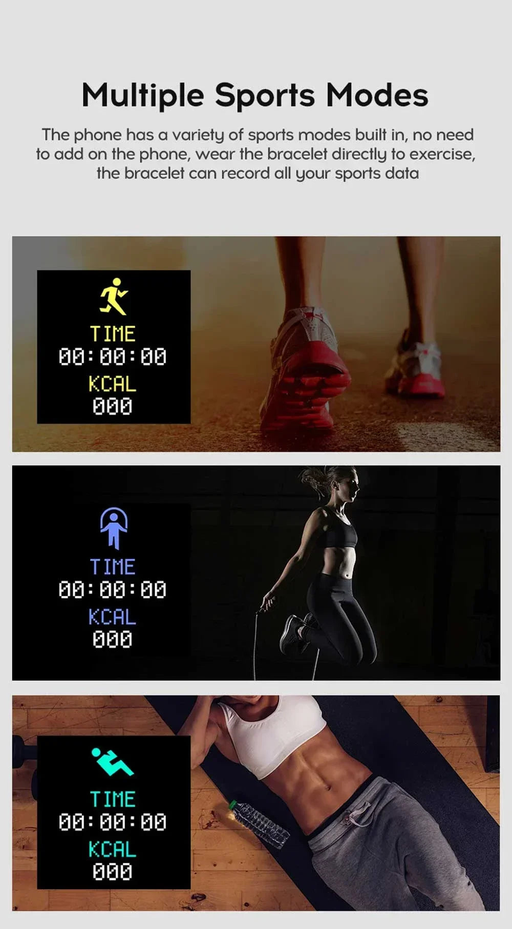 Smartwatch Y68 w/ Color Screen: Activity Tracker, Multi-Sport Mode, Step Counter, Notification Alert, Remote Music/Camera