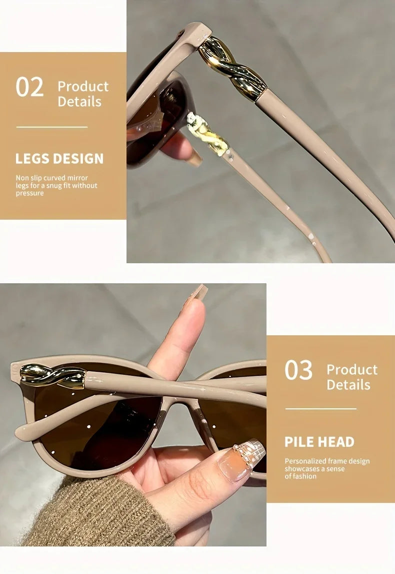 Fashion Cat Eye Sunglasses Women Brand Designer Vintage Sun Glasses Female 2025 Lady Retro Shades Oculos De Sol