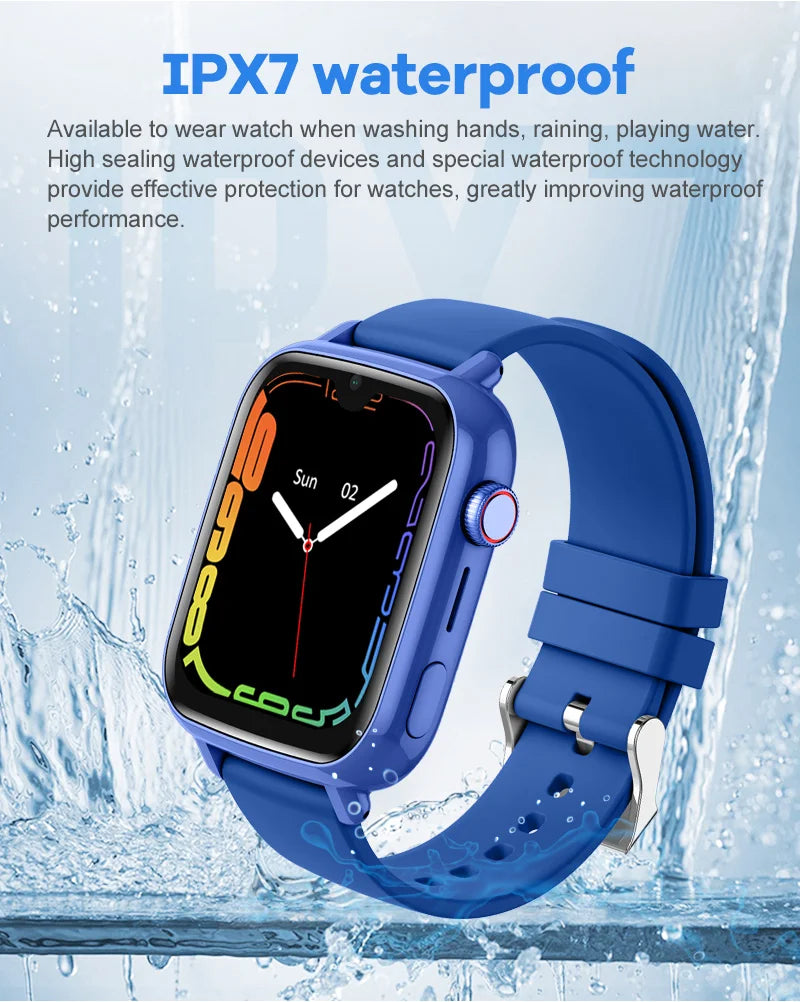 4G Smart Watch Kids GPS WIFI Video Call SOS APP Download Child Smartwatch Camera Monitor Tracker Location Phone Watch