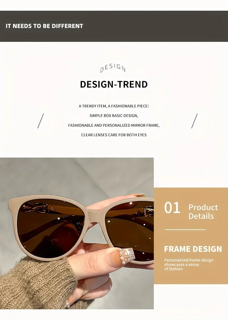 Fashion Cat Eye Sunglasses Women Brand Designer Vintage Sun Glasses Female 2025 Lady Retro Shades Oculos De Sol
