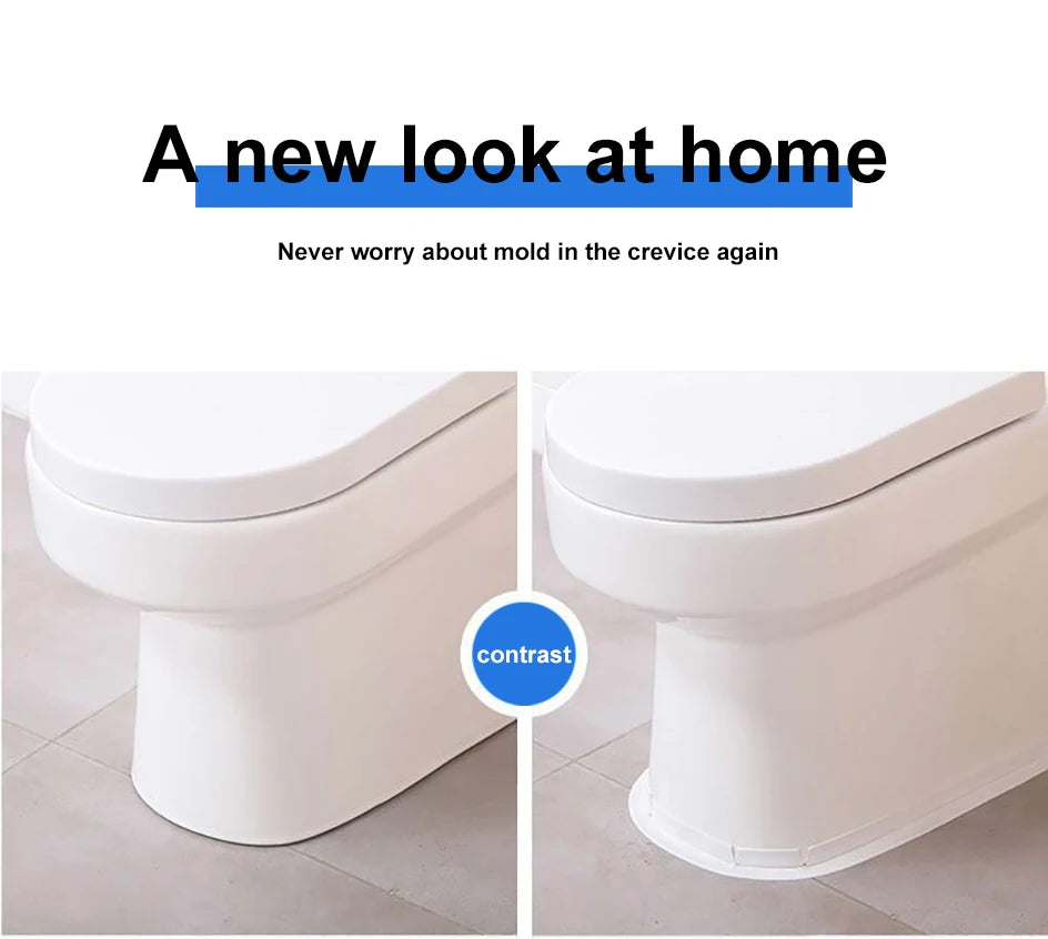 3.2M PVC Caulk Tape Self Adhesive Oil-Proof Kitchen Sink Edge Corner Wall Sticker  Bath Waterproof Toilet Sealing Strip Tape