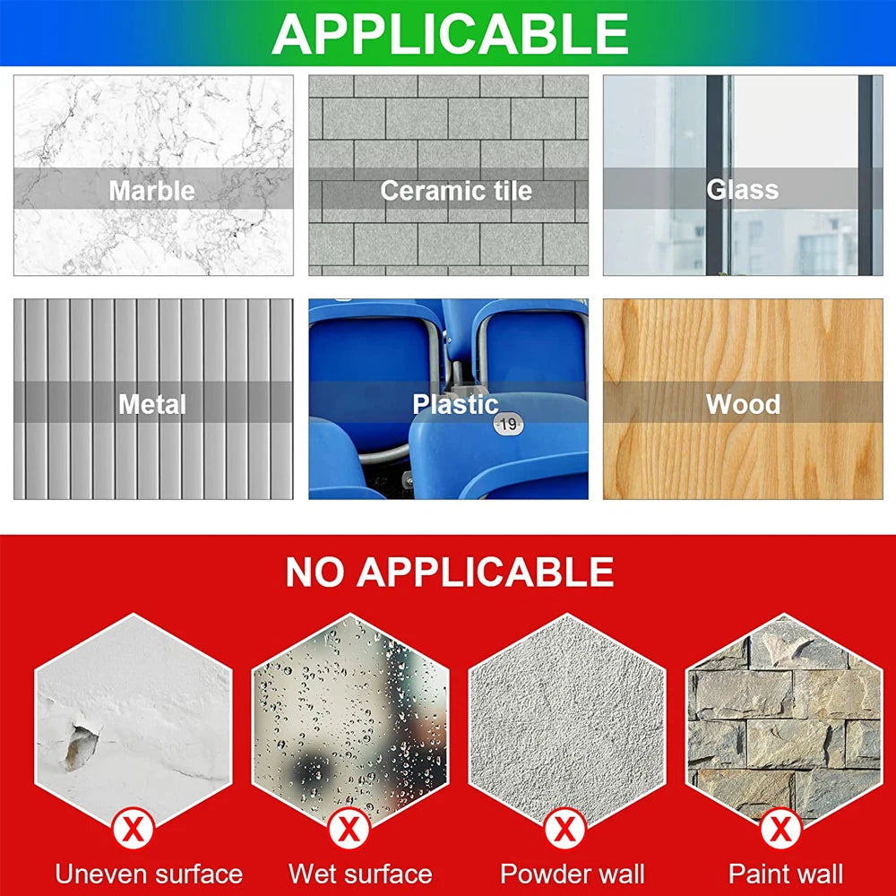 50mm Width Double-sided Adhesive Nano Tape 1-5M Reusable No Trace Waterproof Ultra-strong Wall Tape Strip Clear Mounting Tape