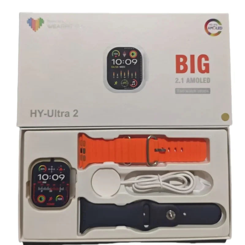 Smart Watch with Full Touch HD Screen 2.08" 49mm NFC Support Magnetic Charging Bluetooth Calling Health & Fitness Tra