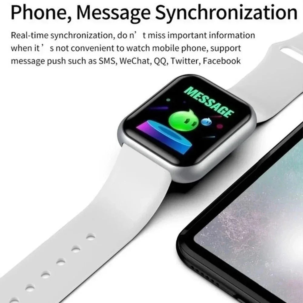 Smartwatch Y68 w/ Color Screen: Activity Tracker, Multi-Sport Mode, Step Counter, Notification Alert, Remote Music/Camera