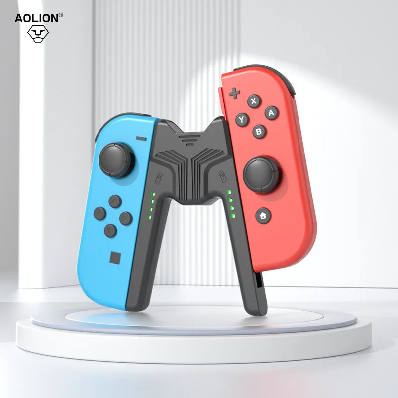 Aolion For NS2 Portable Charging Grip Bracket For Switch OLED For Joy-con Controller Charging Dock For Switch Game Accessories