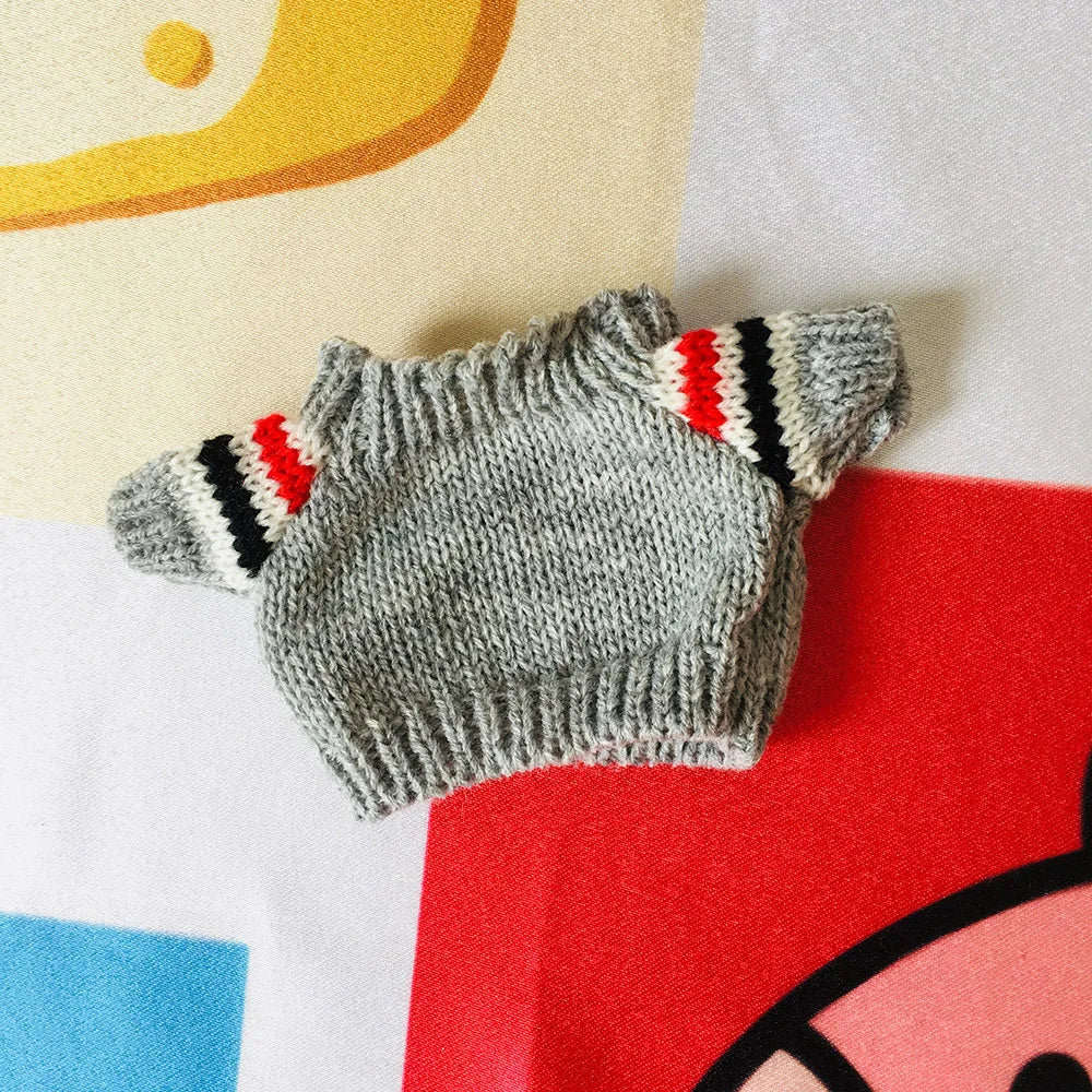 Doll Clothes for 20cm Idol Dolls Plush Star Doll's Clothing Sweater Stuffed Toy Outfit for Cotton Dolls Accessories DIY Gifts