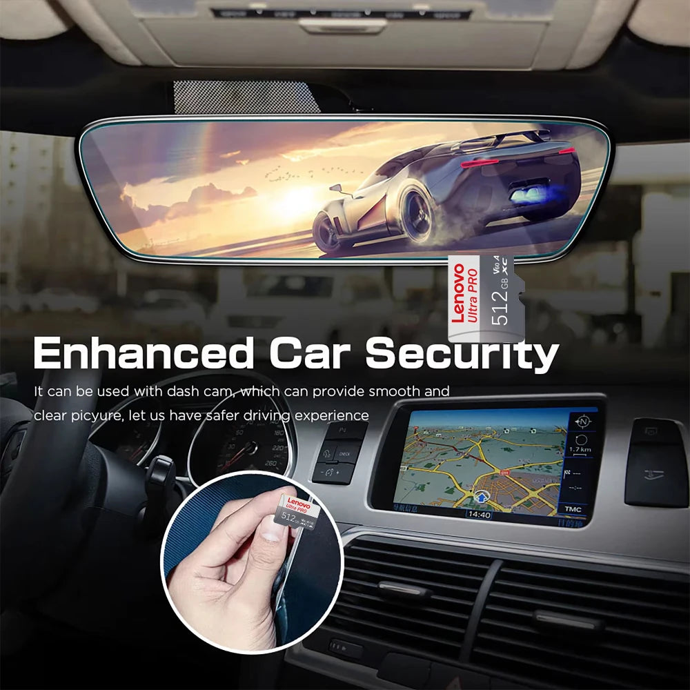 Lenovo Micro TF SD Card High Speed Transfer Ultra SD Memory Card U3 A2 TF Flash Cards for Phone Camera Table PC 2TB 1TB 128GB