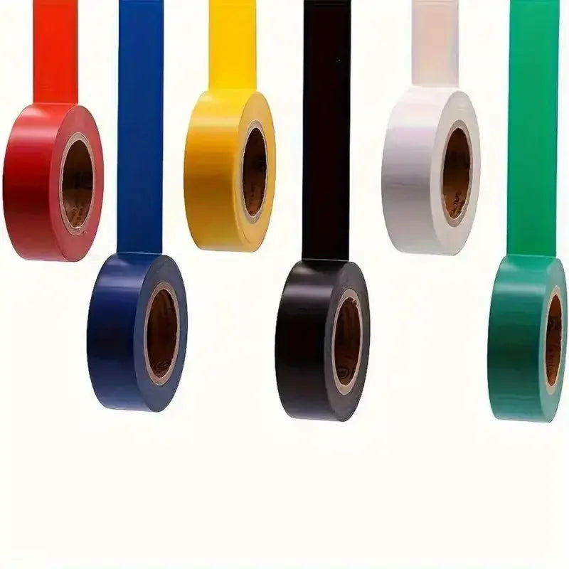 6/10pcsMulti-color Electrical Tape Set Durable Fireproof Insulating Metal-safe Adhesive  for Home Industrial Use 394 Inches 18mm