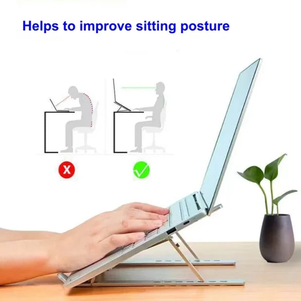 Notebook Accessories Foldable Laptop Stand Adjustable &  Portable Ipad Bracket  For MacBook MateBook Ipad Dell HP Laptop