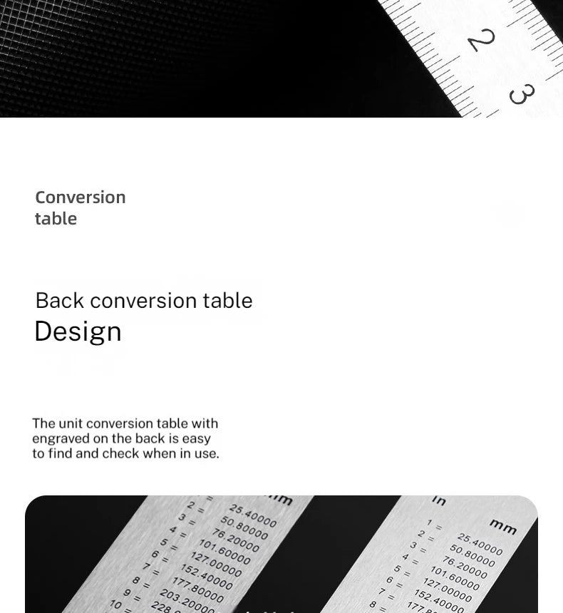 Deli Stainless Steel Ruler for Students And Woodworkers Straight Edge Measuring Tool for Drawing And Drafting 15/20/30/50cm