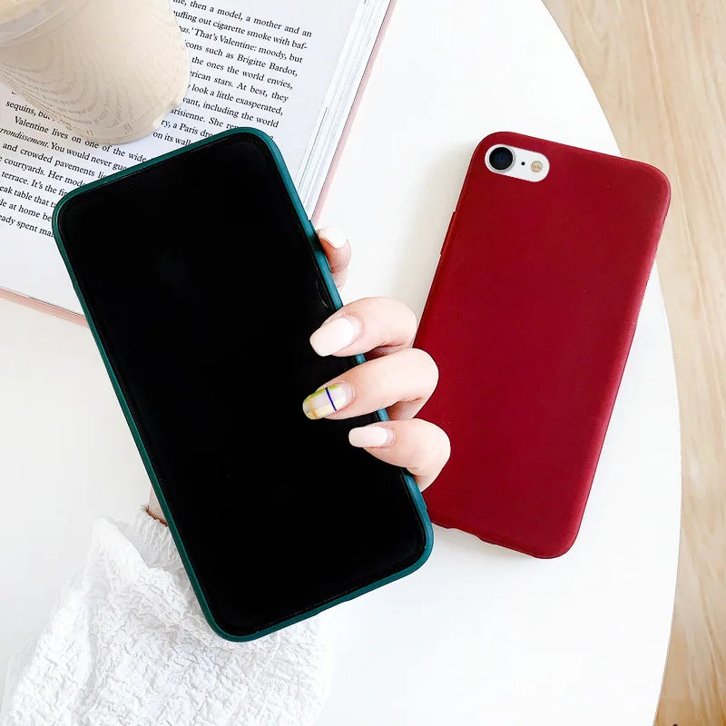 Case For iphone 7 8 SE 2020 2022 Shockproof TPU Liquid Silicone Protective Phone Back Cover for iphone SE 2020 2022 soft Case