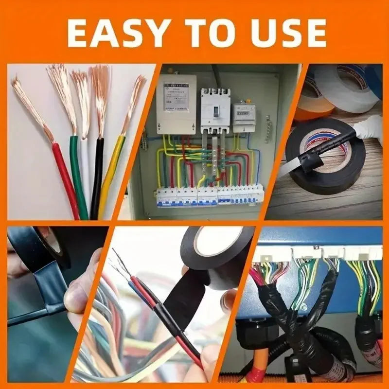 6/10pcsMulti-color Electrical Tape Set Durable Fireproof Insulating Metal-safe Adhesive  for Home Industrial Use 394 Inches 18mm