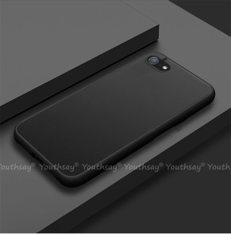 For iPhone SE 2022 Case for iPhone SE 3 2022 2020 8 7 Plus Cover Silicone Matte Rubber Translucent Case For iPhone SE 2022 Cover