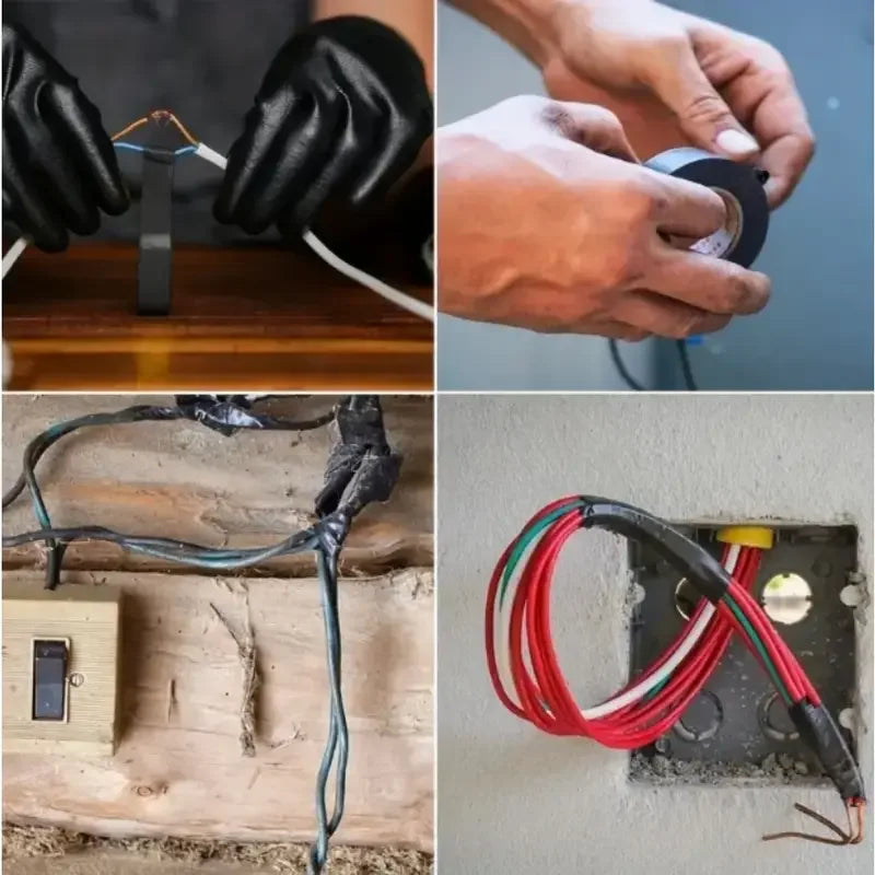 6/10pcsMulti-color Electrical Tape Set Durable Fireproof Insulating Metal-safe Adhesive  for Home Industrial Use 394 Inches 18mm