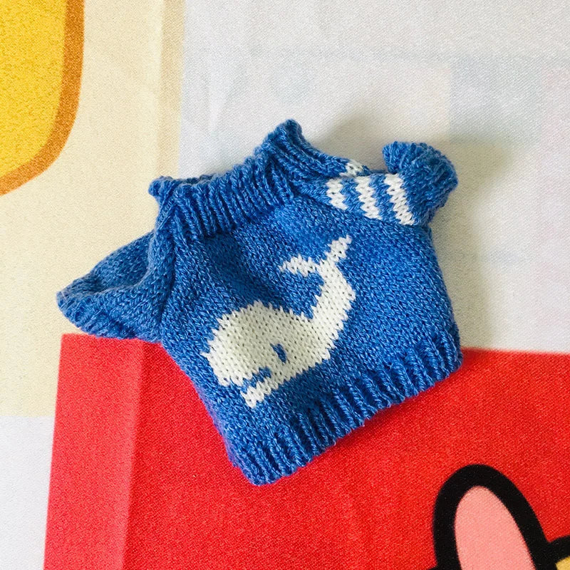 Doll Clothes for 20cm Idol Dolls Plush Star Doll's Clothing Sweater Stuffed Toy Outfit for Cotton Dolls Accessories DIY Gifts