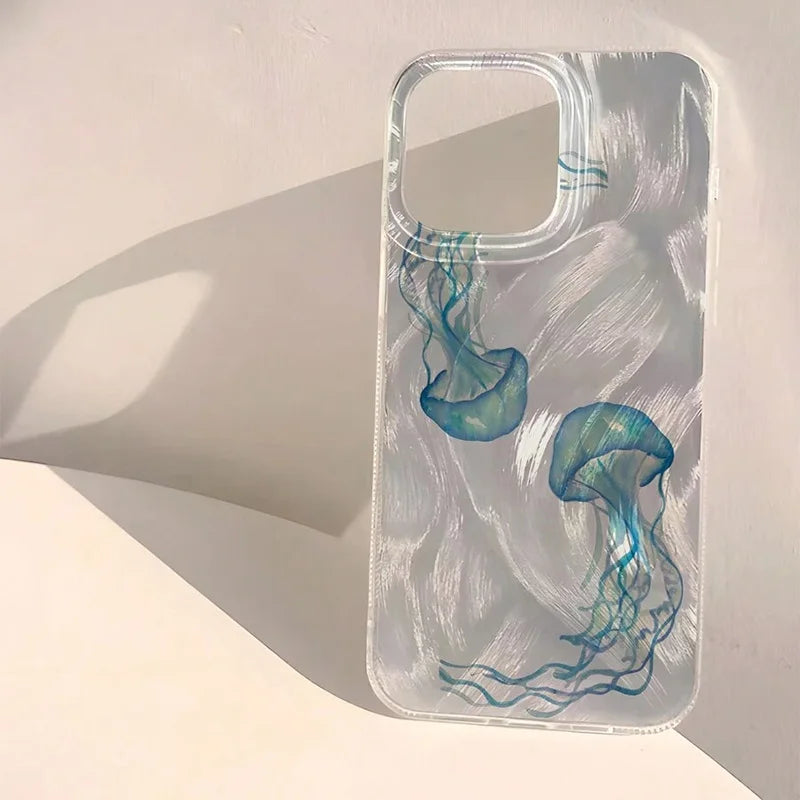 Phone Case For iPhone 16 15 14 13 12 11 Pro 16E 15Pro 16Pro Max X XS Max XR SE 2 7 8 Plus Cool Turtle Seaside Pattern IMD Cover