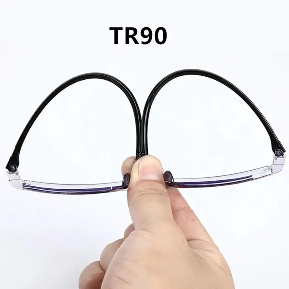 Intelligent Zoom Anti-blue Light Reading Glasses Frameless Cutting Edge Presbyopic Glasses Men and Women Presbyopic Glasses