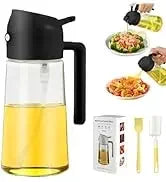 2pc Oil Sprayer Spray for 2 in 1 500ml Oil Sprayer & Pourer Plastic Spray Bottle Kitchen Gadget Sets Accessories for Camping BBQ