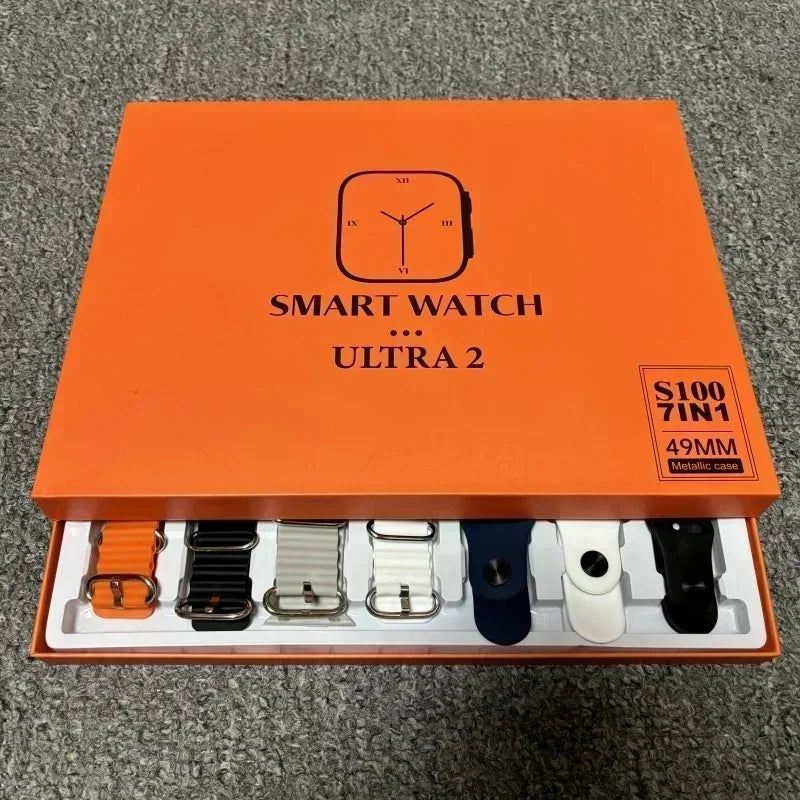 2025 7 Watch Straps New Watch10 Ultra 3 Smartwatch 2.2HD Amoled Circular Screen ECG Monitoring Reloj Inteligente Wristwatch